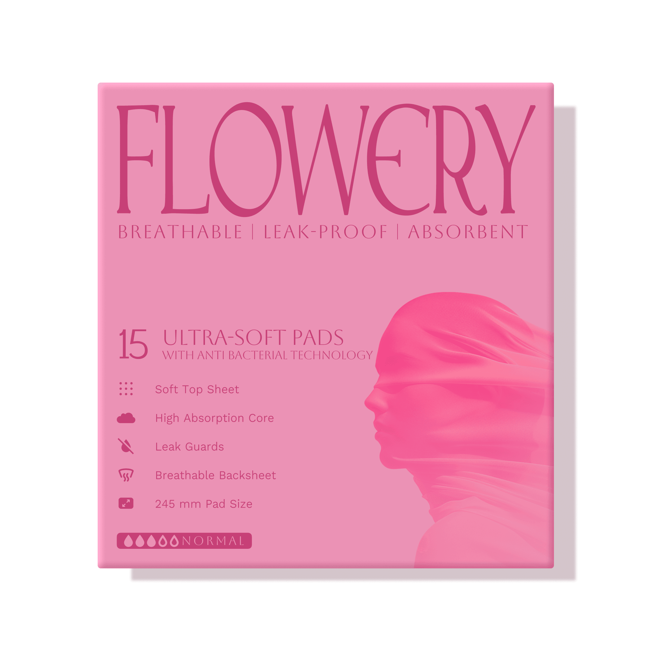 Flowery Sanitary Pad Normal - Main view